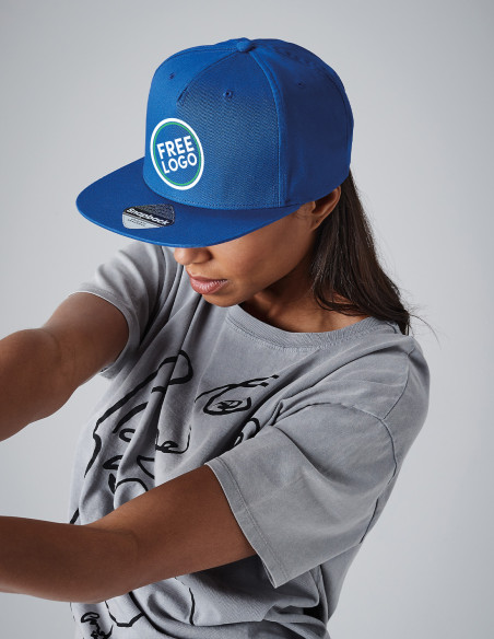 Bundle: 100 x 5-Panel Snapback Rapper with FREE Logo