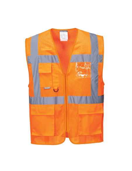 Portwest Athens Hi-Vis Mesh Executive Vest