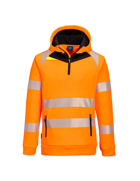 Portwest DX4 Hi-Vis 1/4 Zip Hoodie