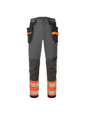 Portwest EV4 Hi-Vis Stretch Detachable Holster Class 1 Trousers