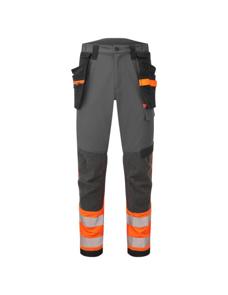 Portwest EV4 Hi-Vis Stretch Detachable Holster Class 1 Trousers