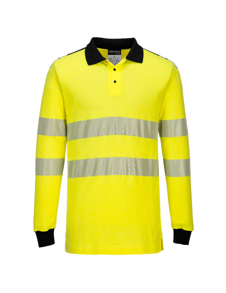 Portwest PW3 Flame Resistant Hi-Vis Polo Shirt