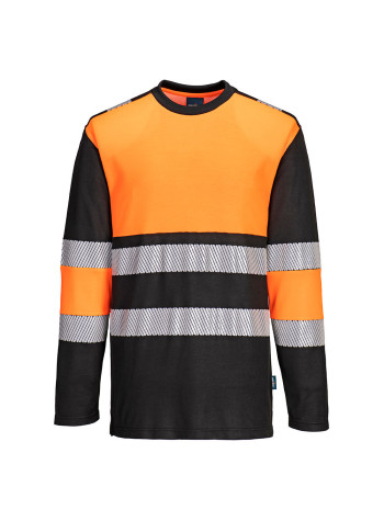 Portwest PW3 Hi-Vis Cotton Comfort Class 1 T-Shirt L/S