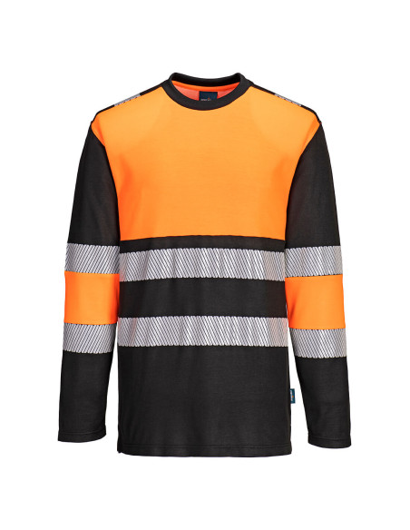 Portwest PW3 Hi-Vis Cotton Comfort Class 1 T-Shirt L/S
