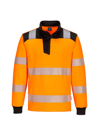 Portwest PW3 Hi-Vis 1/4 Zip Sweatshirt