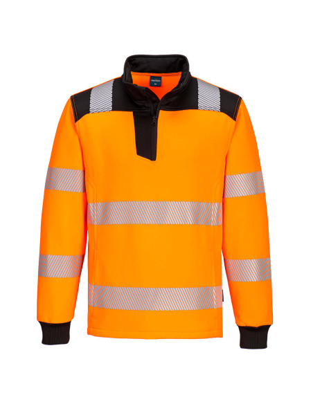 Portwest PW3 Hi-Vis 1/4 Zip Sweatshirt