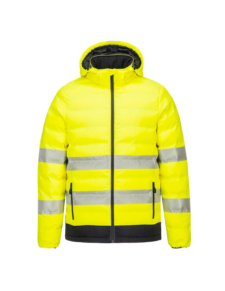 Portwest Hi-Vis Ultrasonic Heated Tunnel Jacket