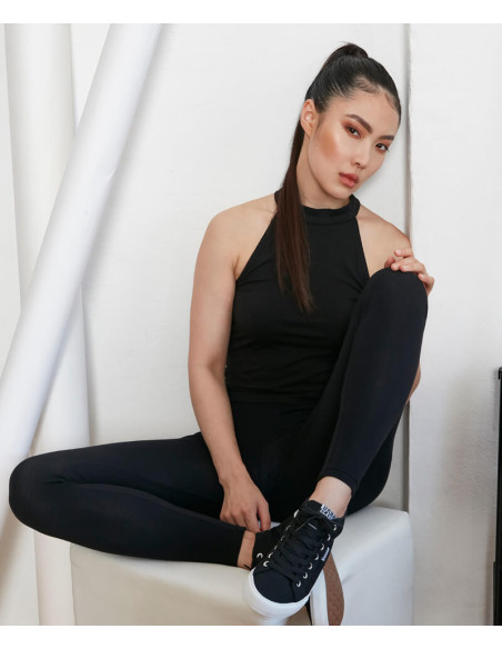 Build Your Brand Women’s Turtleneck Short Top