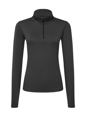 TriDri® Women’s Recycled Long Sleeve Brushed Back ¼ Zip Top 2