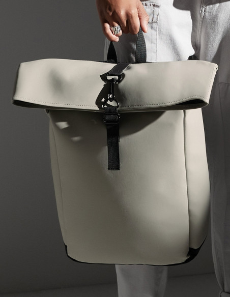 Bagbase Matte PU Rolltop Backpack