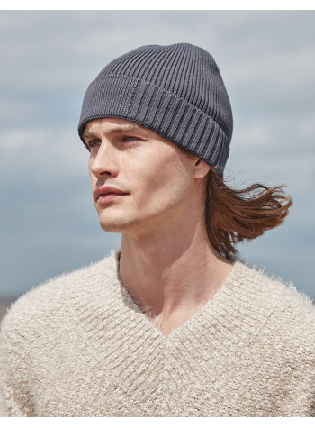Beechfield Organic Cotton Engineered Patch Beanie