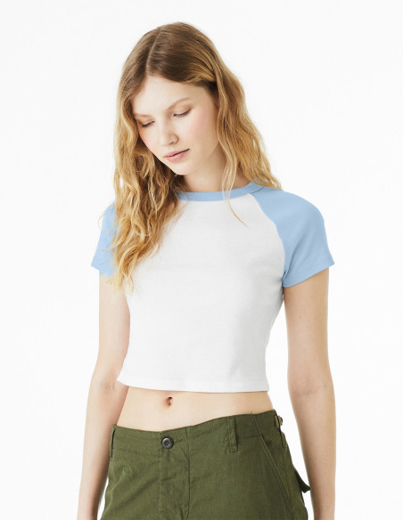 Bella+Canvas Women’s Micro Rib Raglan Baby T-Shirt