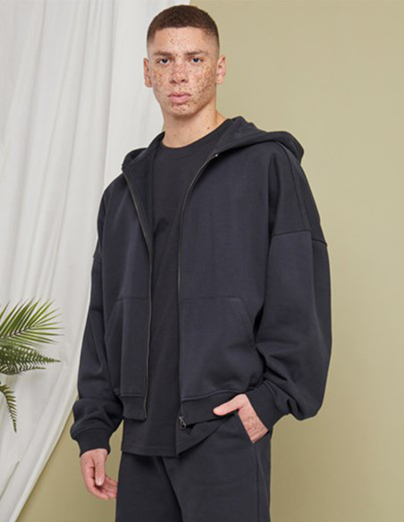 Build Your Brand 90s Zip Hoodie