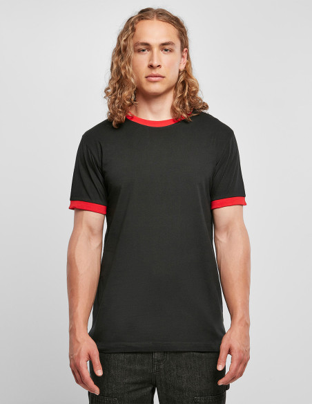 Build Your Brand Basic Ringer Tee