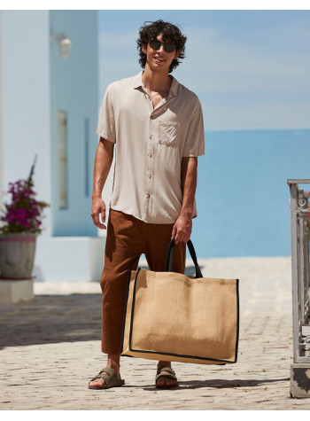 Westford Mill Natural Starched Jute Market Shopper