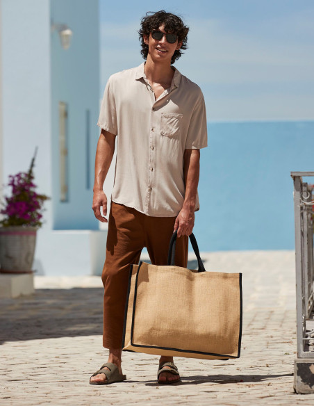 Westford Mill Natural starched jute market shopper