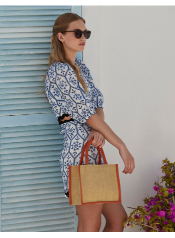 Westford Mill Natural Starched Jute Mini Gift Bag