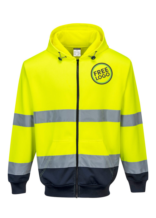 Bundle: 6 x Portwest Hi-Vis Contrast Zipped...