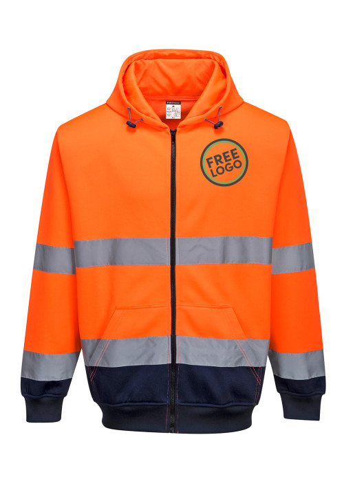 Bundle: 6 x Portwest Hi-Vis Contrast Zipped...