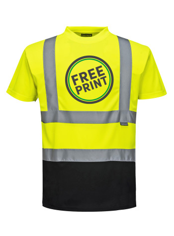 Bundle: 6 x Portwest Two Tone Hi-Vis T-Shirts with Free Logo 2