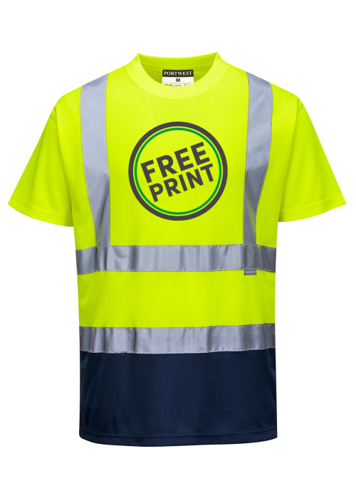 Bundle: 6 x Portwest Two Tone Hi-Vis T-Shirts...