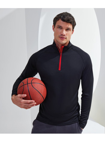 TriDri® long sleeve performance ¼ zip