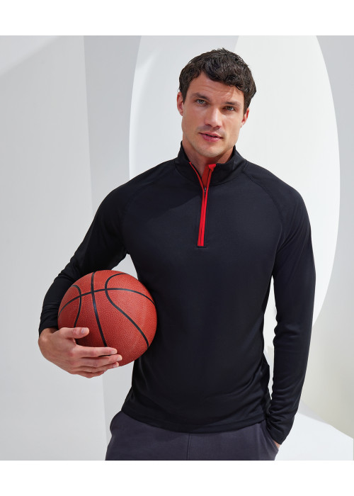 TriDri® long sleeve performance ¼ zip