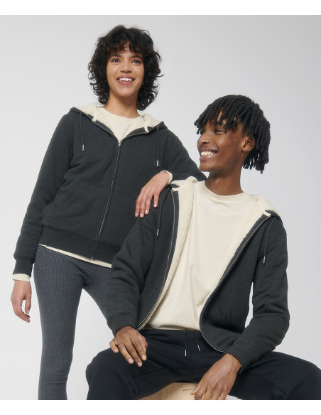 Stanley/Stella Unisex Hygger sherpa zip-through sweatshirt (STSU956)