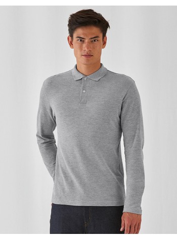 B&C ID.001 LSL Long Sleeved Polo Shirt