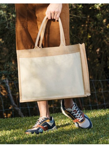 Westford Mill Cotton Pocket Jute Shopper