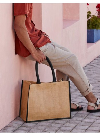 Westford Mill Natural Starched Jute Classic Shopper