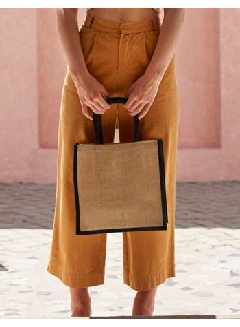 Westford Mill Natural Starched Jute Midi Tote