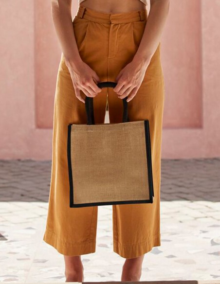 Westford Mill Natural Starched Jute Midi Tote