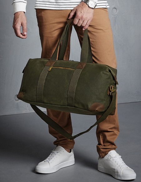 Quadra Heritage Waxed Canvas Holdall
