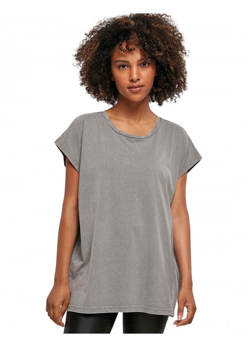 Build Your Brand Women's Acid Washed Extended...