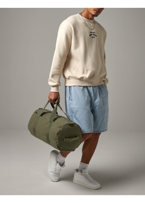 Bagbase Vintage Canvas Barrel Bag