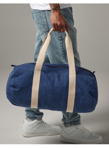 Bagbase Denim Barrel Bag