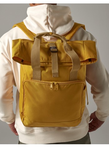 Bagbase Recycled Twin Handle Roll-Top Laptop Backpack