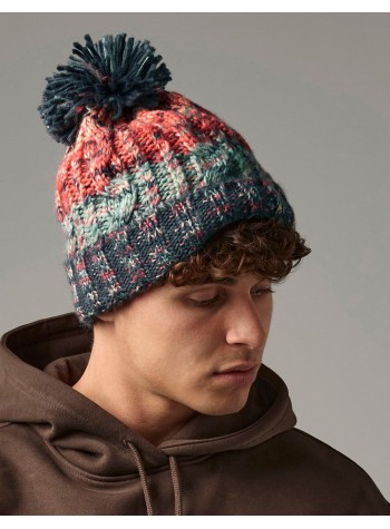 Beechfield Corkscrew Pom Pom Beanie