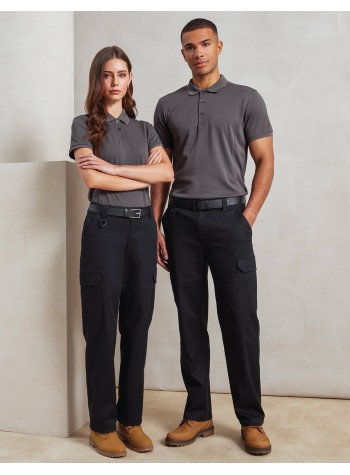 Premier Stretchchecker Work Cargo Trousers