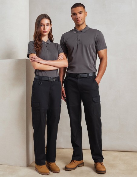 Premier Stretchchecker Work Cargo Trousers