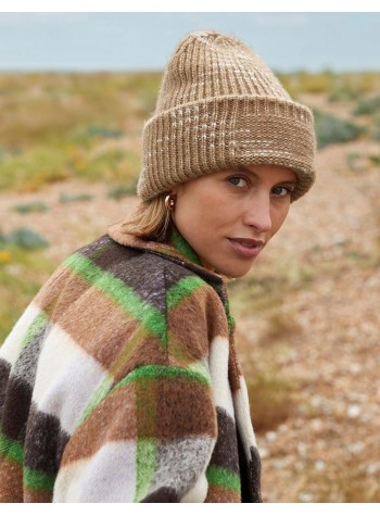 Beechfield Chunky Knit Reverse Patch Beanie