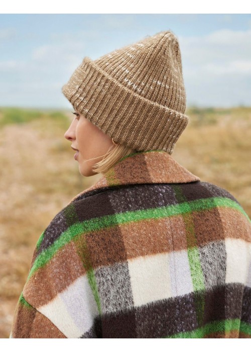 Beechfield Chunky Knit Reverse Patch Beanie