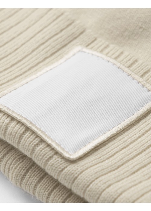 Beechfield Appliqué Patch Pom Beanie