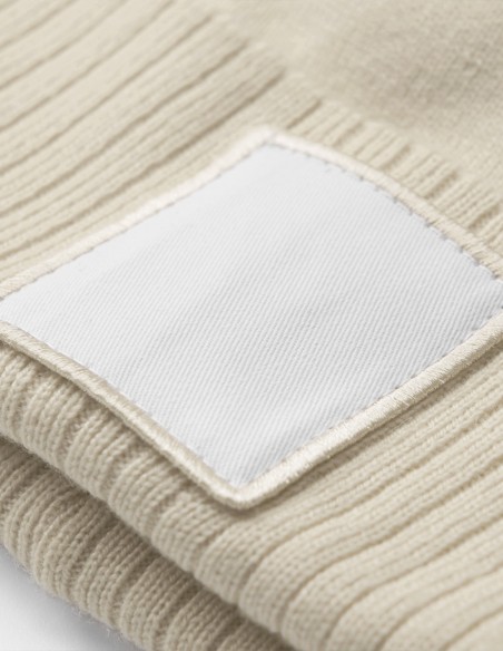 Beechfield Appliqué Patch Pom Beanie