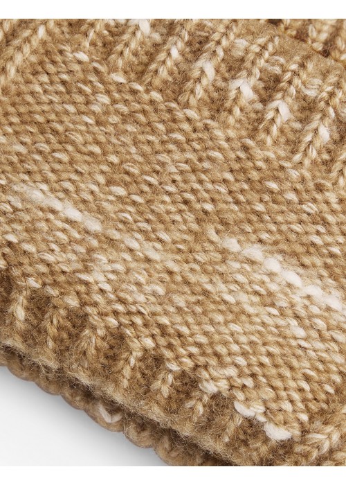 Beechfield Chunky Knit Reverse Patch Beanie