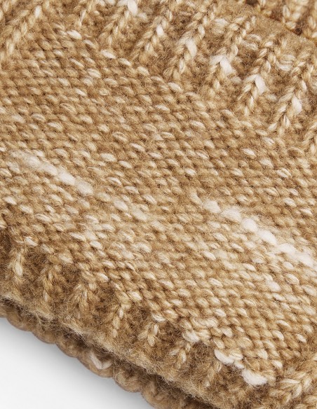 Beechfield Chunky Knit Reverse Patch Beanie