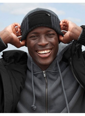 Beechfield Zip Patch Beanie