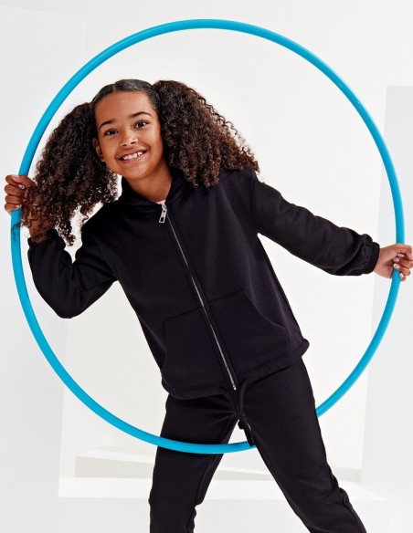 TriDri® Kids Recycled Cropped Oversize Full-Zip Hoodie
