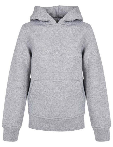 Build Your Brand Organic Kids Basic Hoodie